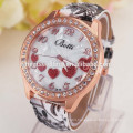 Heart to heart diamond big dial ladies watches